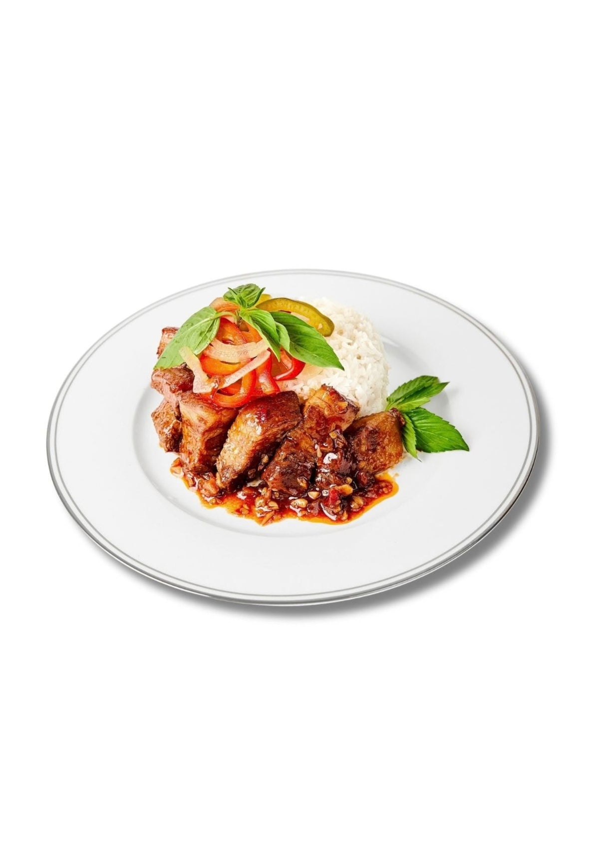 BA RỌI HEO HẦM NGŨ VỊ & CƠM TRẮNG | FIVE-SPICE BRAISED PORK BELLY WITH STEAMED RICE