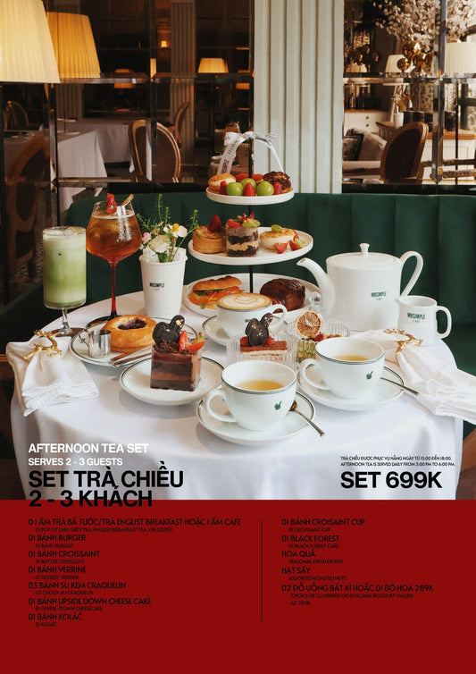 SET TRÀ CHIỀU 699K - AFTERNOON TEA SET 699K