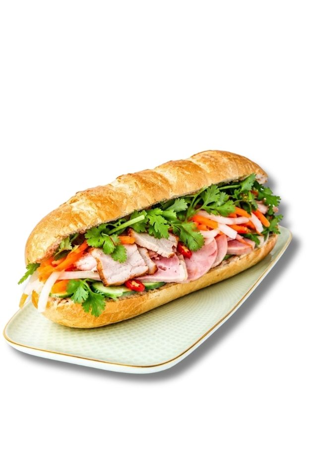 BÁNH MÌ PÂTÉ, THỊT & JAMBON - PÂTÉ, PORK & HAM BÁNH MÌ
